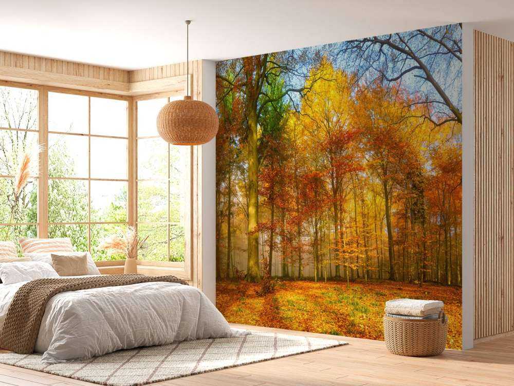 Buntes Waldpanorama