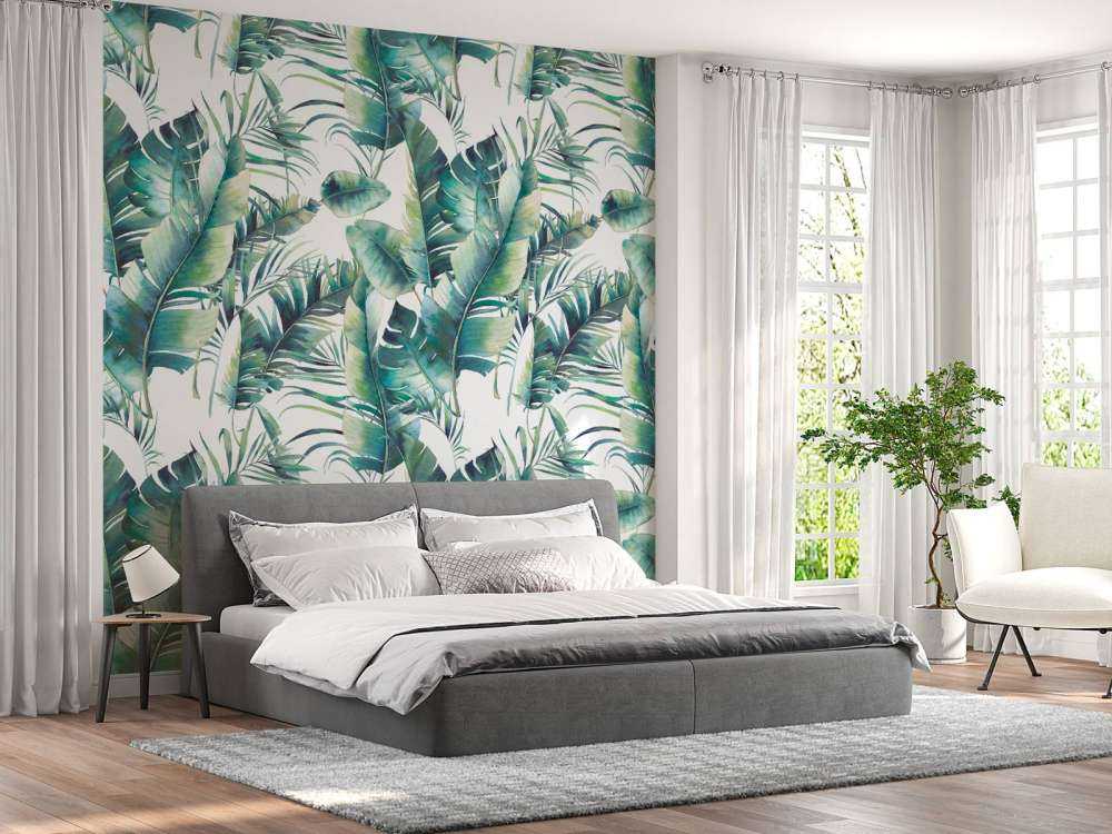 Palmblätter grün