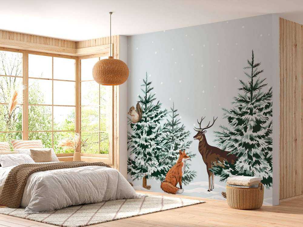 Winterwaldbewohner Freude