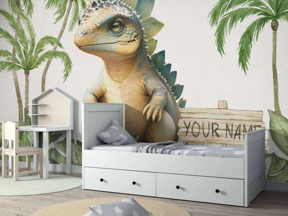 Baby-Stegosaurus im Dschungel