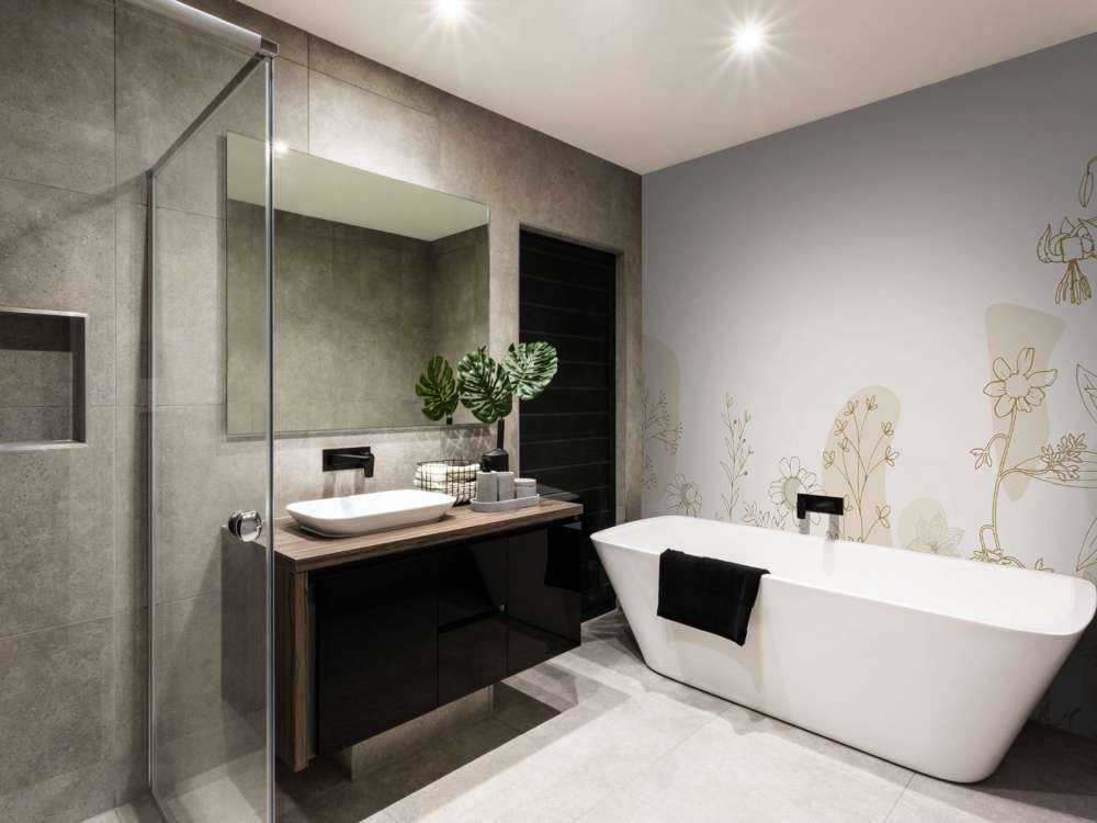 Blumenfeld hoch beige und Naturfarben