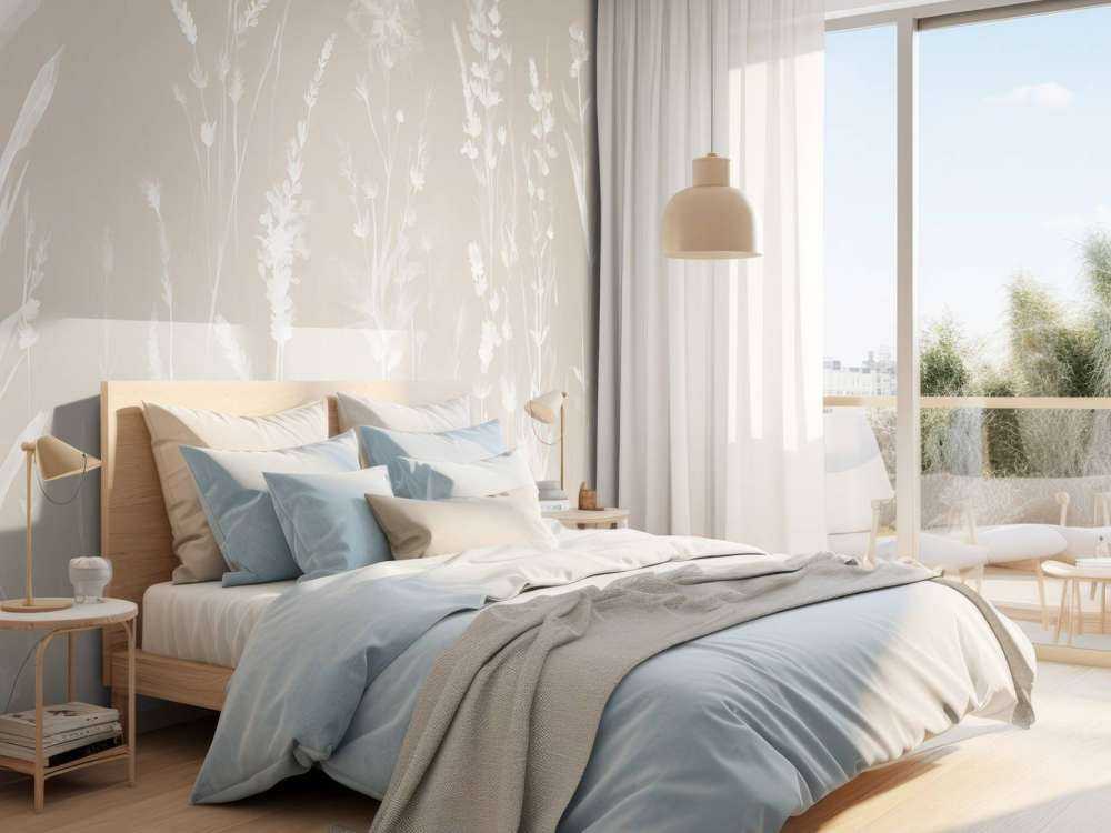 Lavendellicht Nahtlos Sandbeige