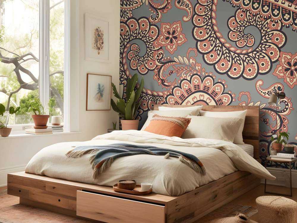 Alte indische Blumenmuster
