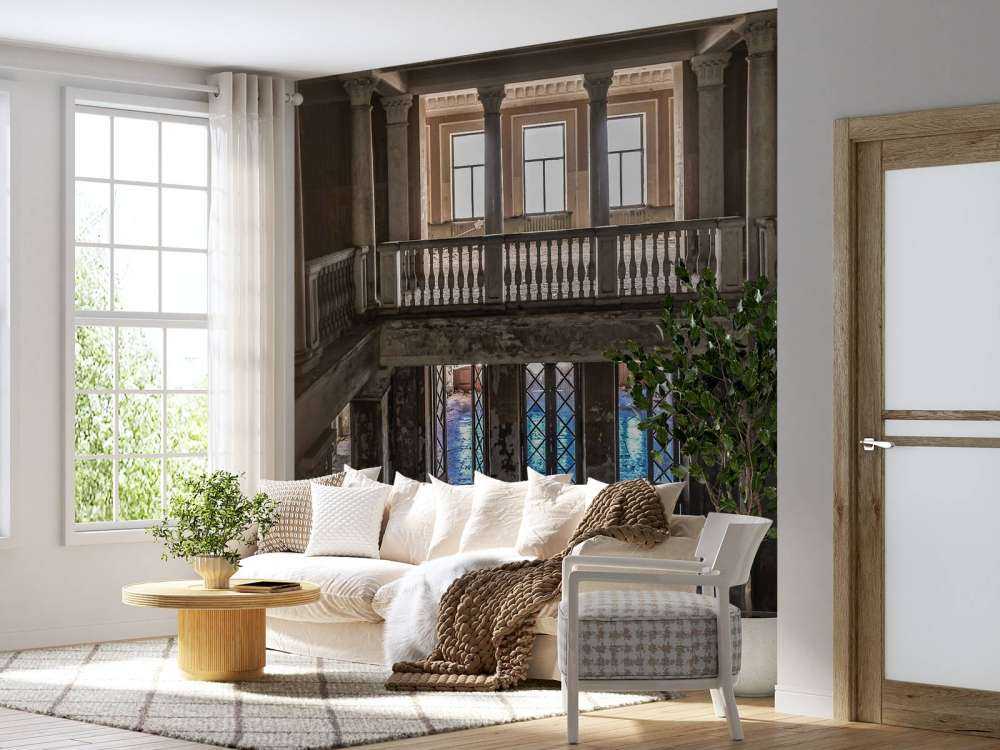 Ruiniertes altes Landhaus