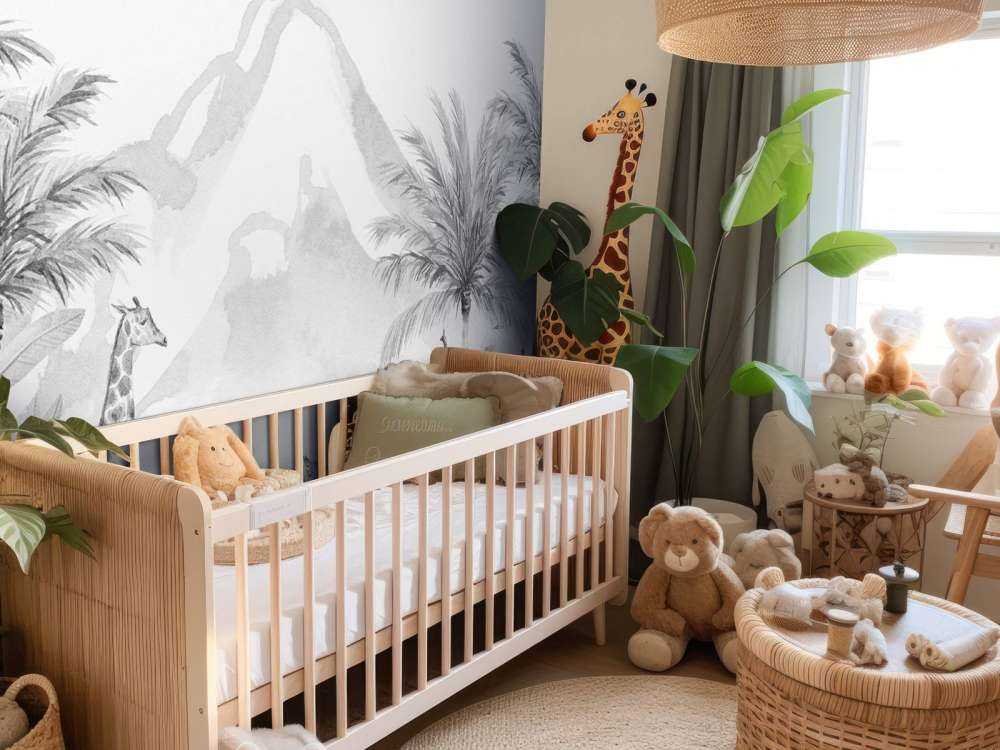 Dschungeltiere in schwarz-weiß