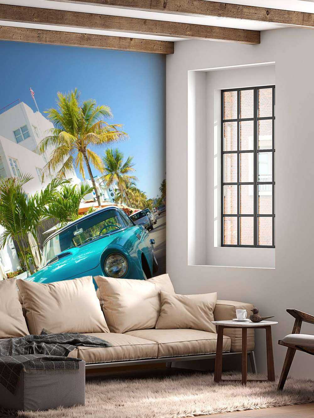 Blauer Oldtimer