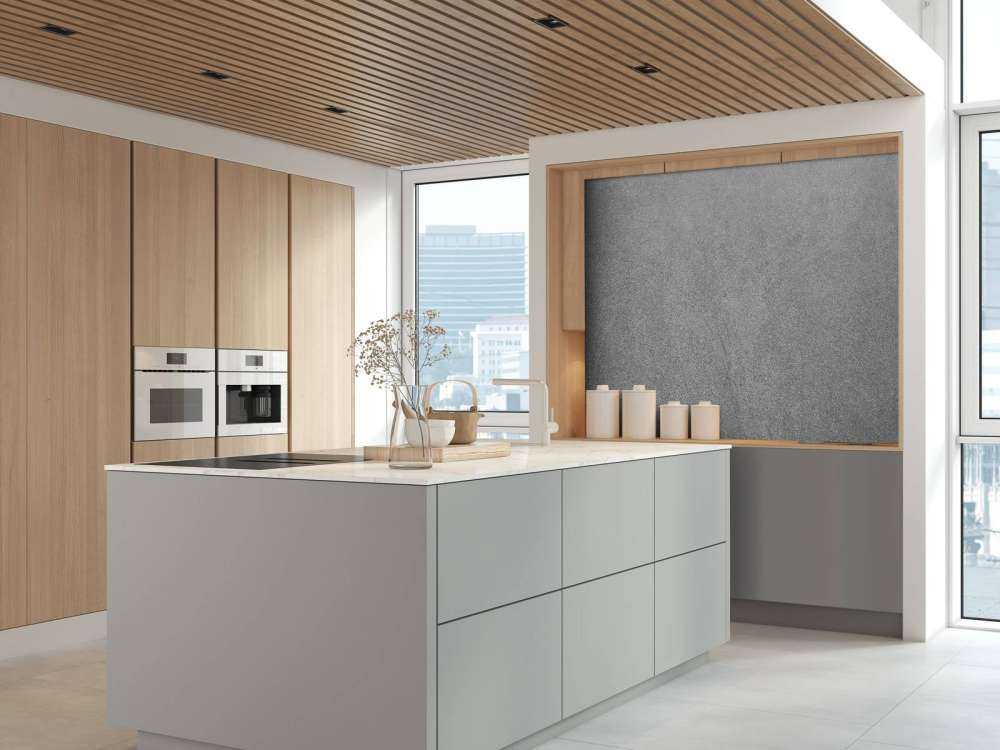 Dunkel geschliffener Beton