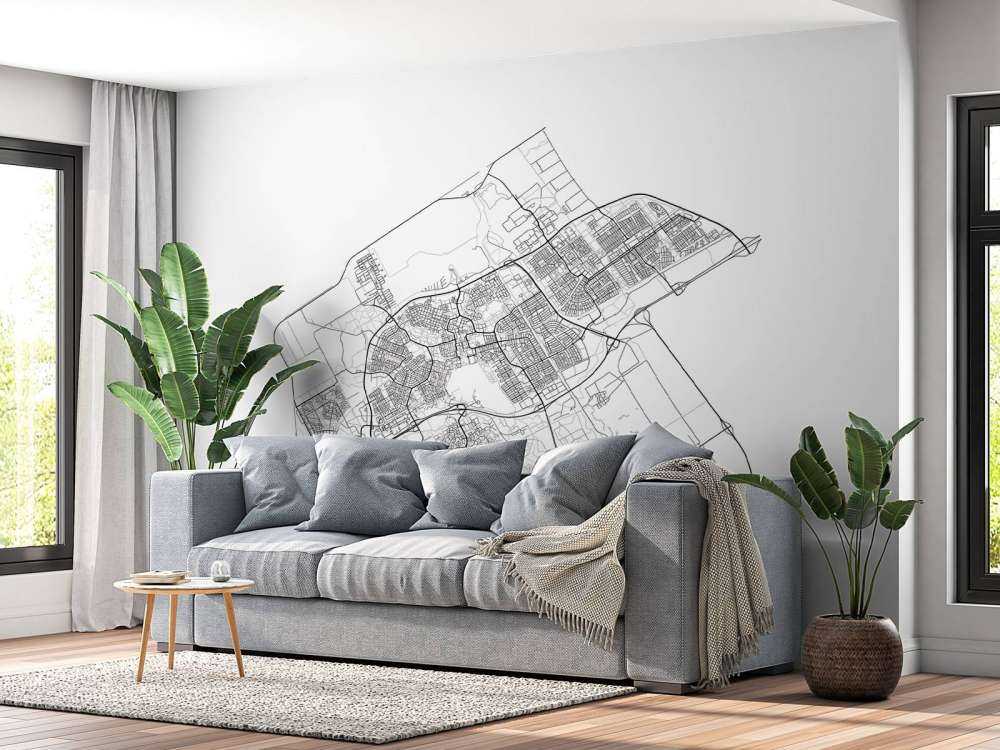 Grundriss von Almere, weiß