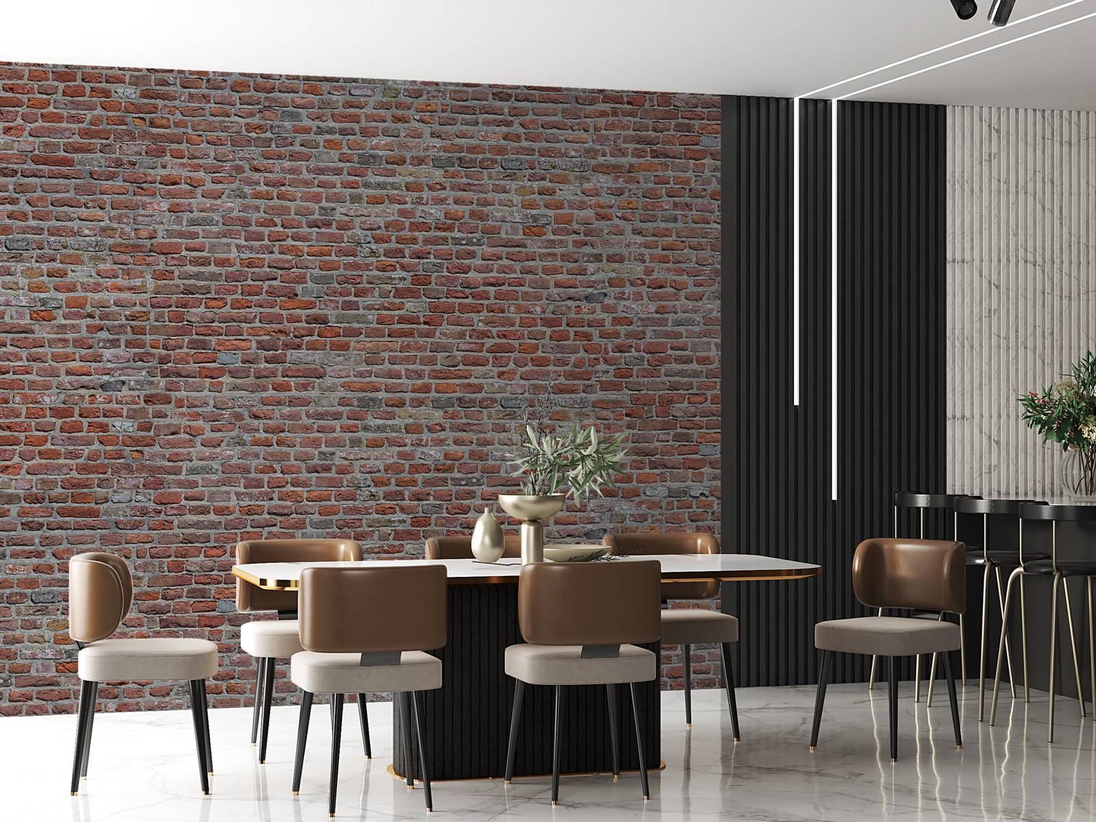 Restaurierte Wand