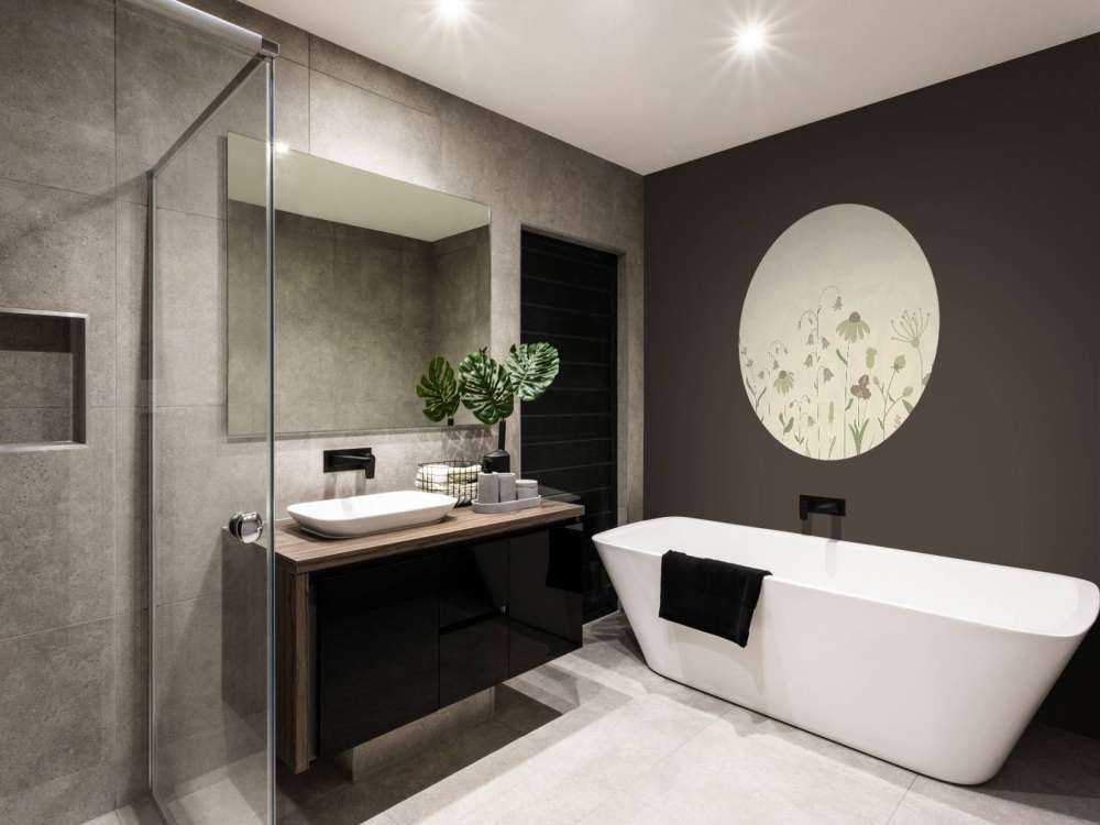 Blumenfeld hoch beige mit altrosa