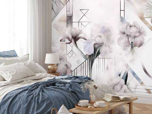 Aquarellgeometrie Beige