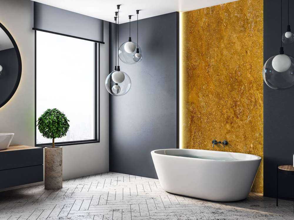 Goldfarbener Marmor