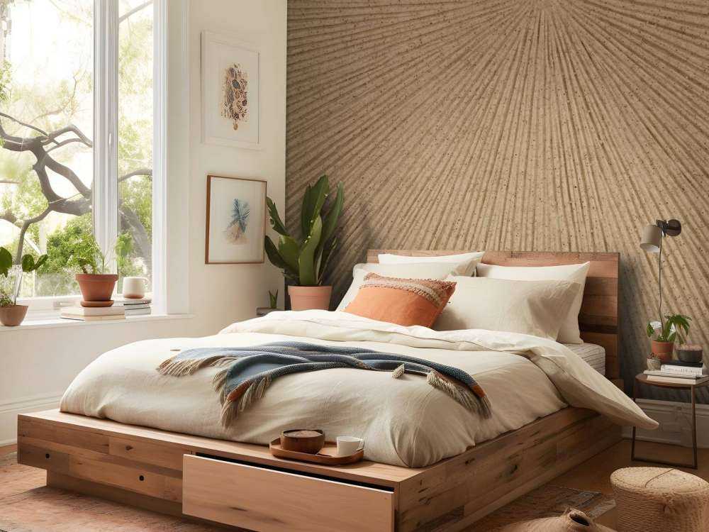 Struktur mit Linien in Goldbraun
