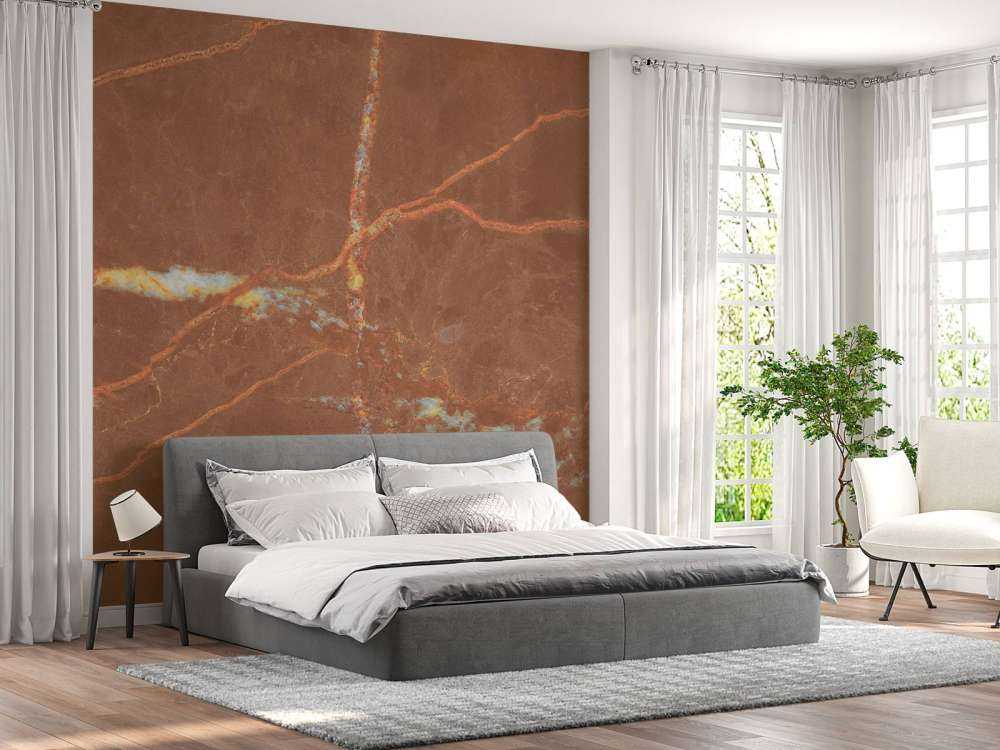 Terrakotta Marmor mit Linien