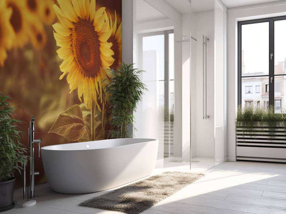 Sonnenblumen im Sonnenlicht