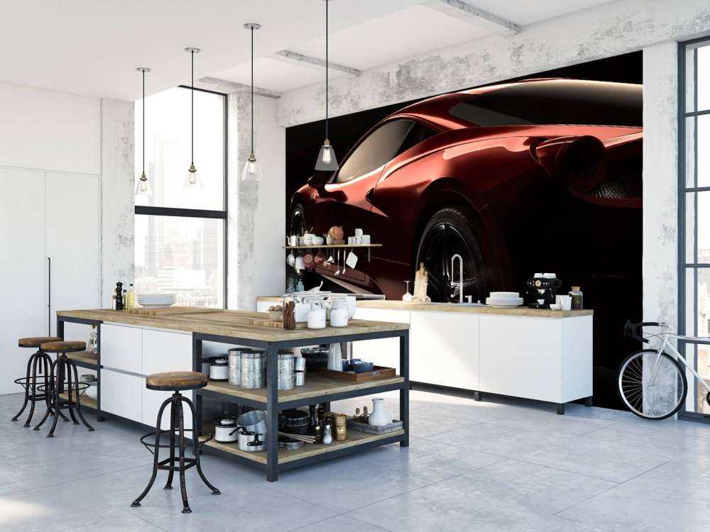 Rotes Sportauto