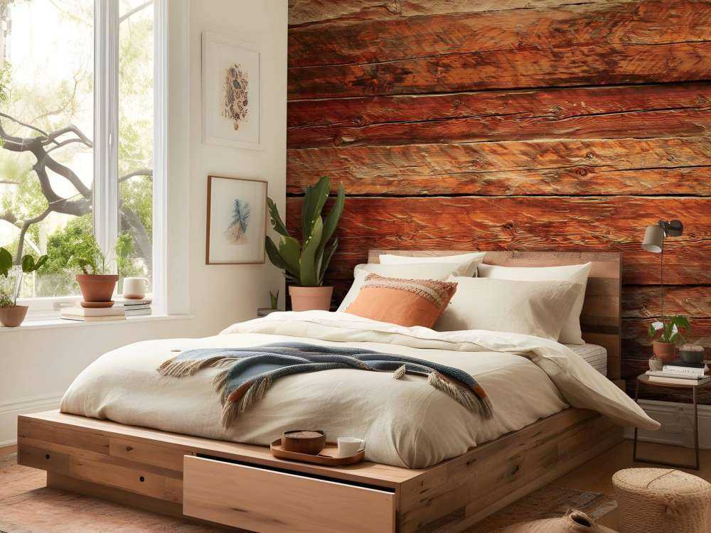 Holz mit grober Struktur