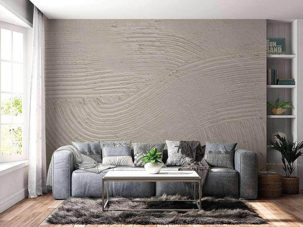 Strukturierte Linien in Off-White