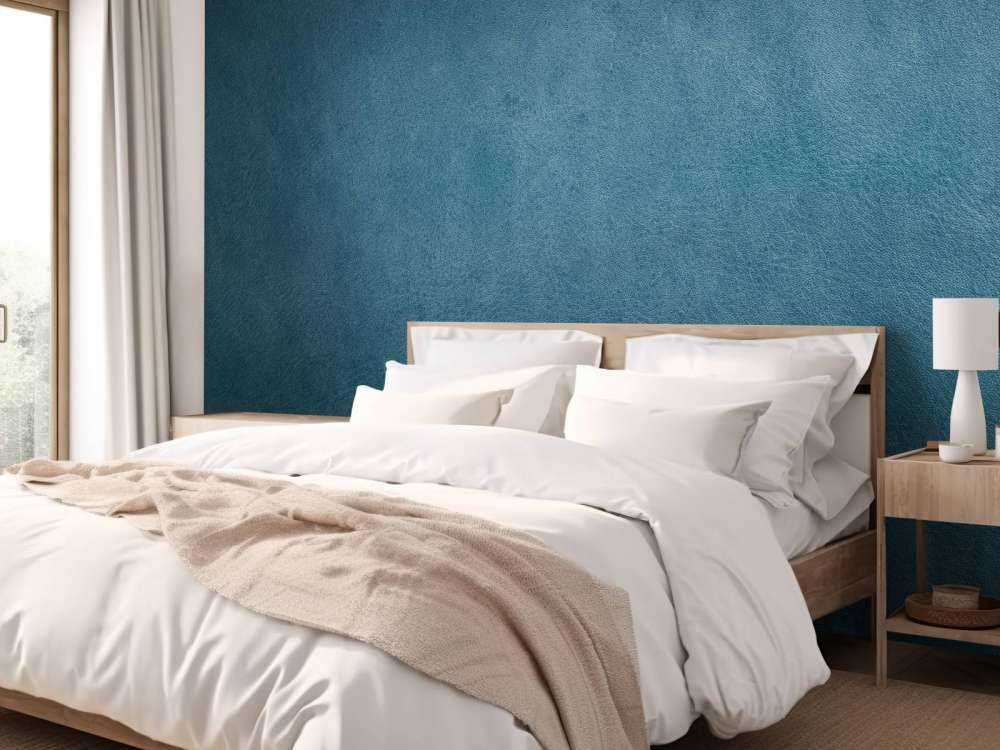 Leder blau