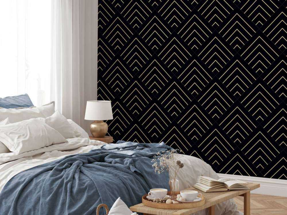 Goldene Linien, schwarz