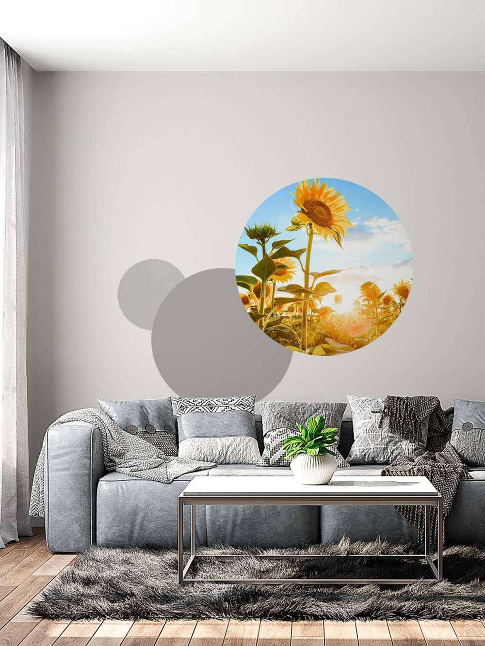 Sonnenblume mit blauem Himmel