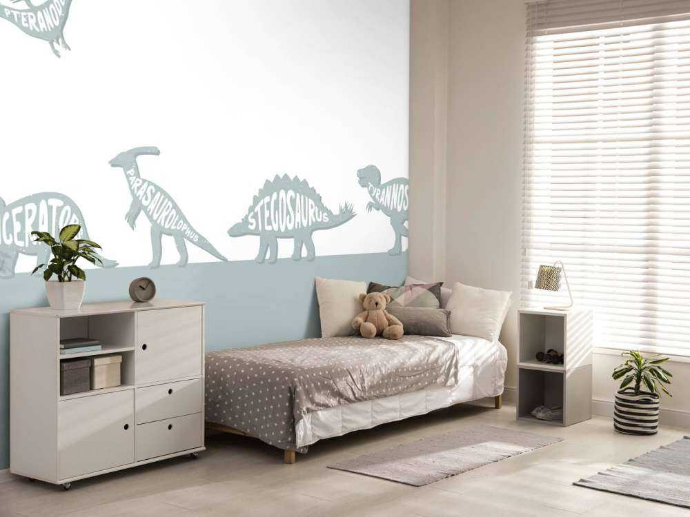 Dinos mit Text in blau