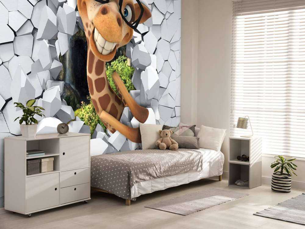 Lustige Giraffe