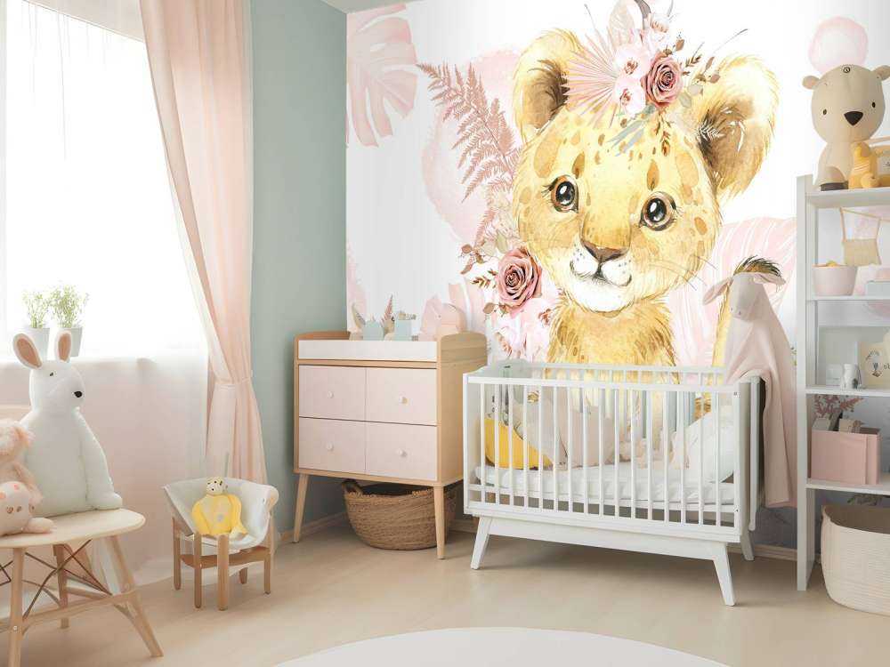 Rosa Dschungel-Löwin-Baby