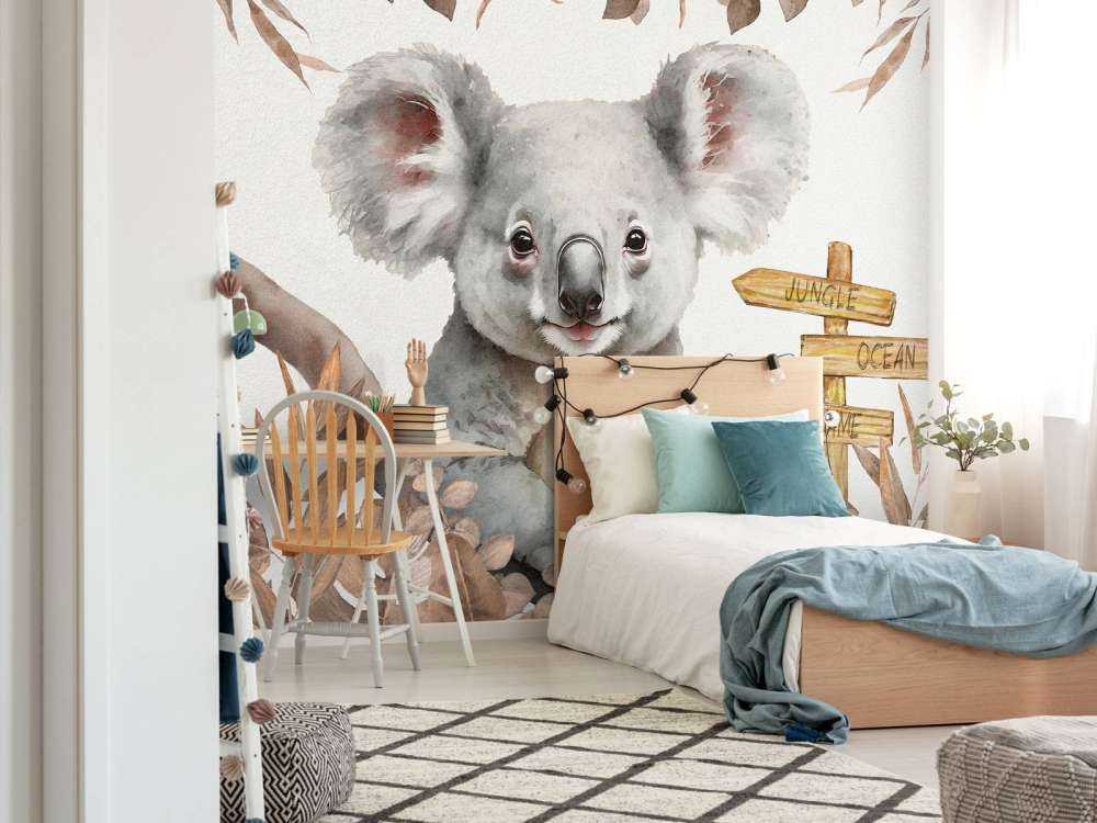 Baby-Koala im Dschungel taupe