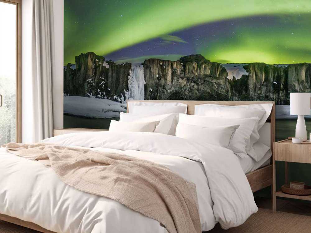 Panoramafoto der Nordlichter