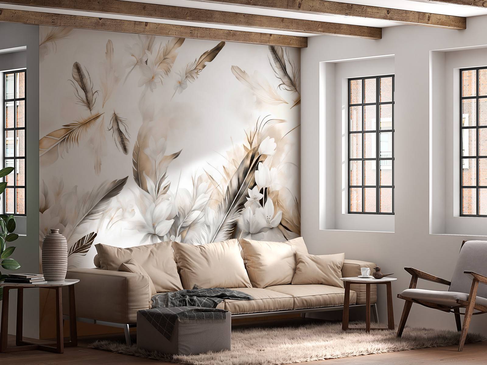 Fototapete - Zarte Liebe Orange - Fototapete, image size:1600x1200