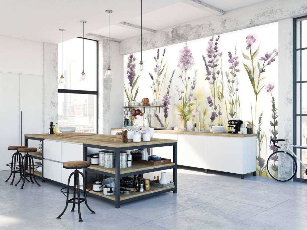 Lavendellicht Nahtlos Warm Beige