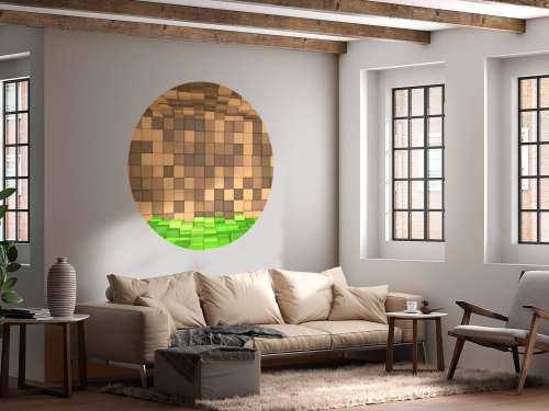 3D Minecraft Landschaft