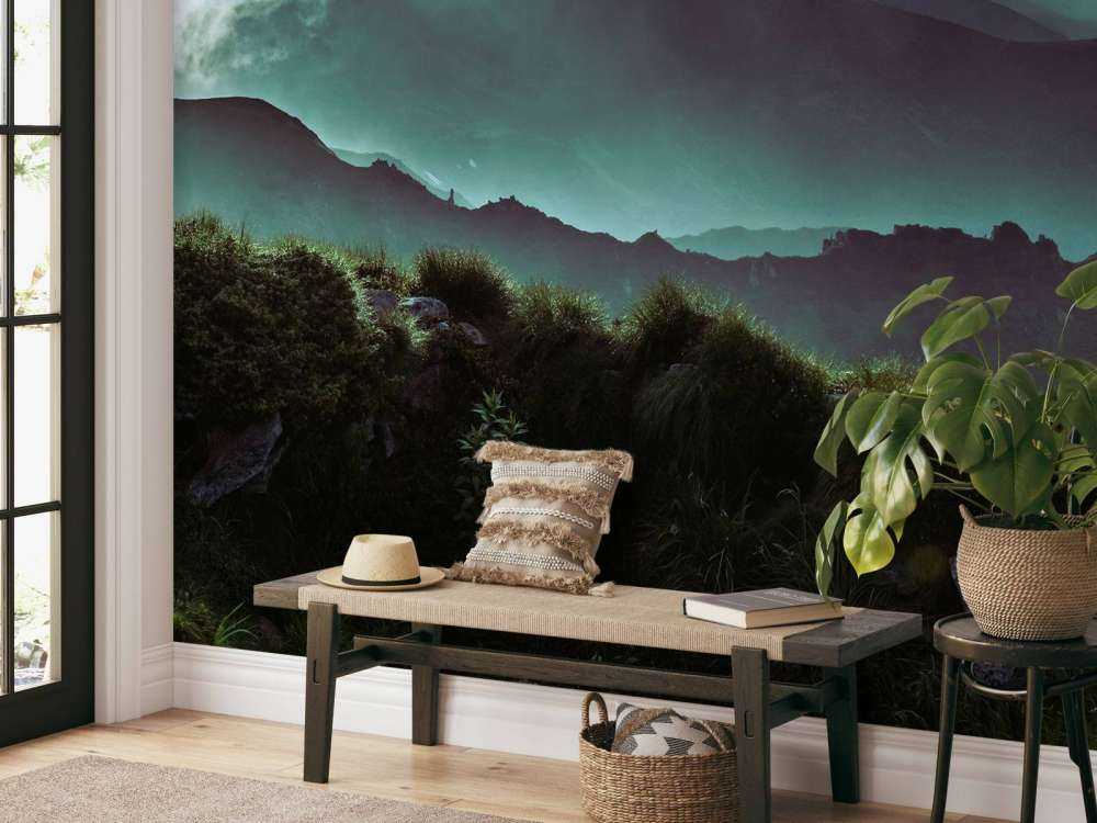 Dschungel mit Bergen