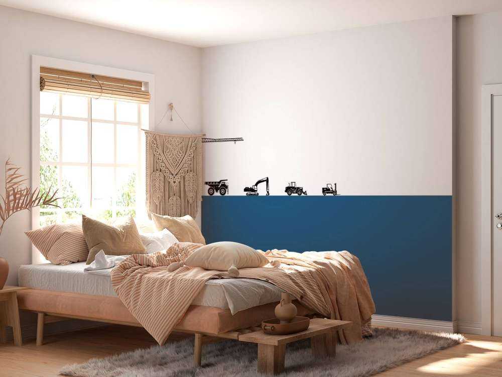 Silhouetten von Arbeitsfahrzeugen