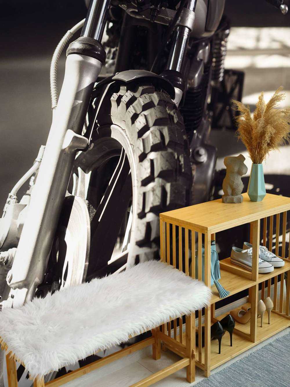 Vorderansicht Motorrad