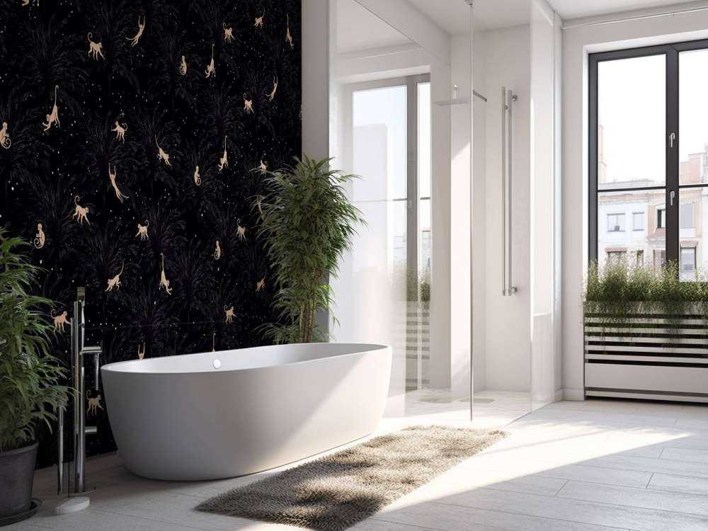 Tropische Affen - schwarz