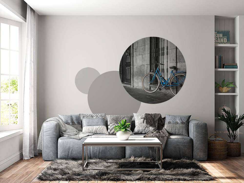 Altes blaues Fahrrad