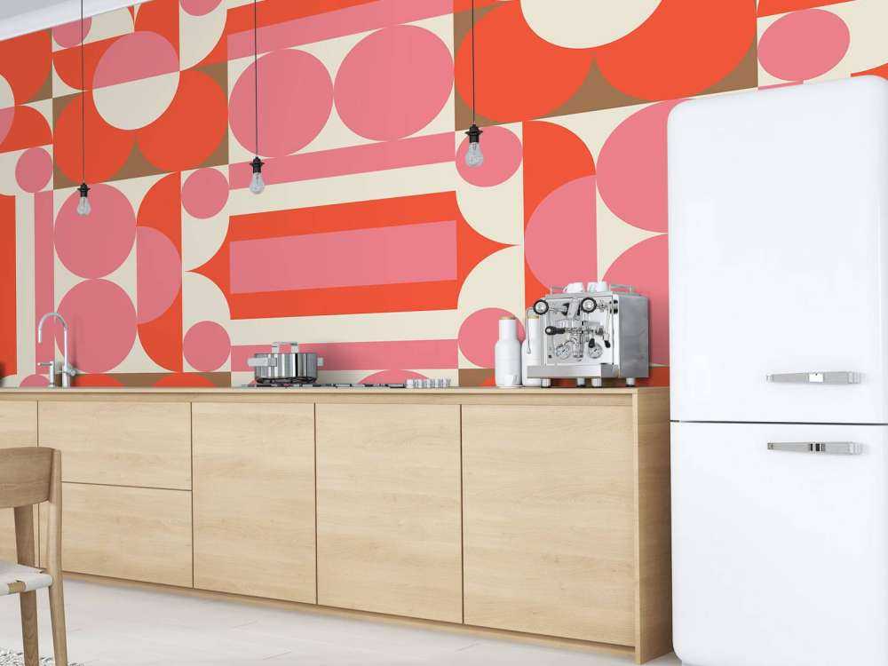 Pastellfarbene Formen