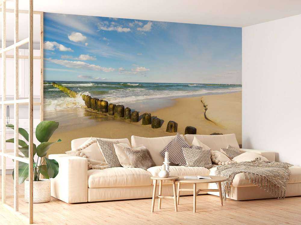 Strand an schönem Tag