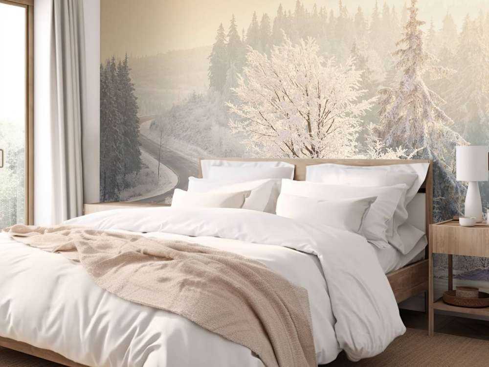 Bäume mit Schnee