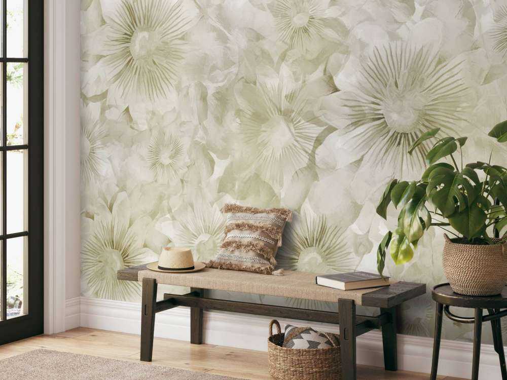 Botanische Aquarell-Eleganz Warmes Sand