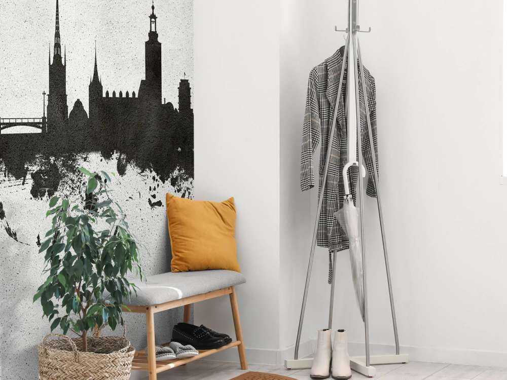 Aquarell-Skyline, Stockholm