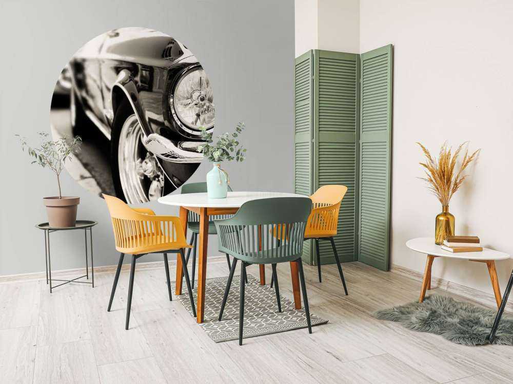 Oldtimer in einer Reihe