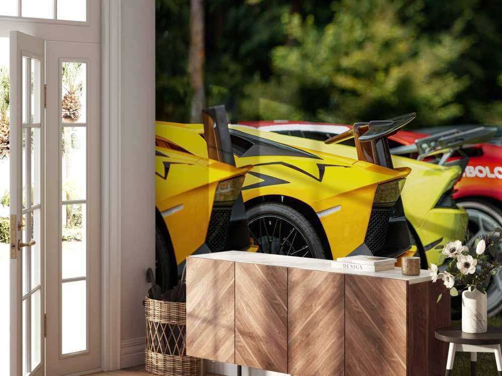 Supercar Sammlung in der Natur
