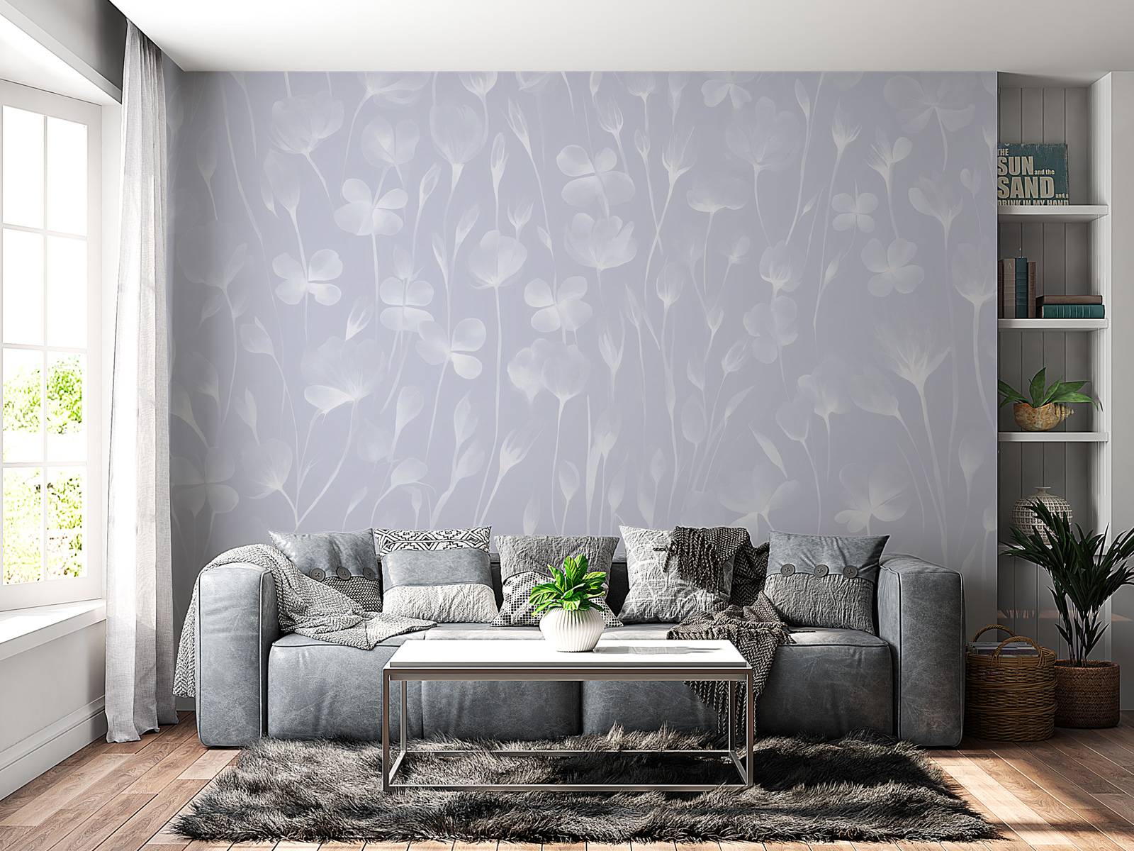 Fototapete - Klee Lila - Fototapete, image size:1600x1200