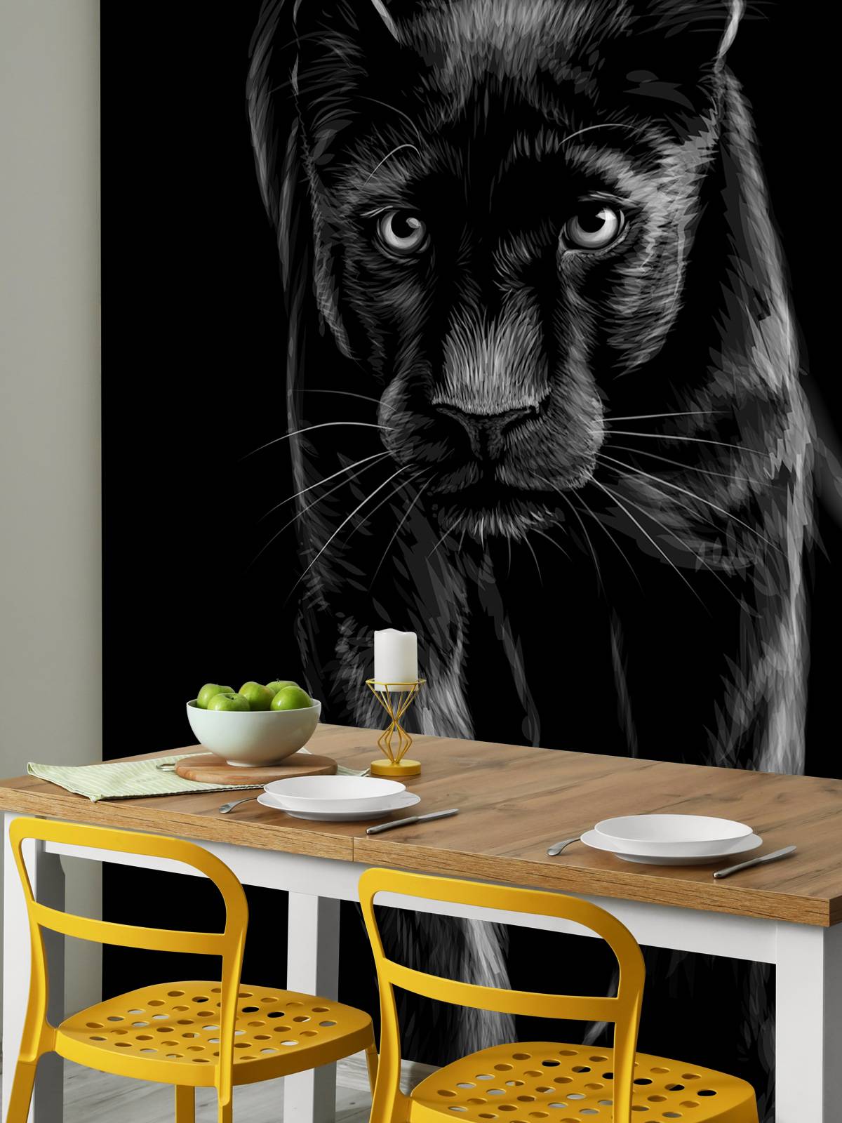 Panther auf der Flucht