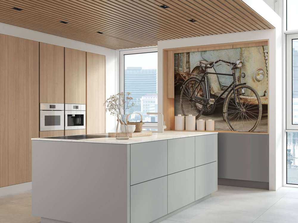 Retro altes Fahrrad mit LKW