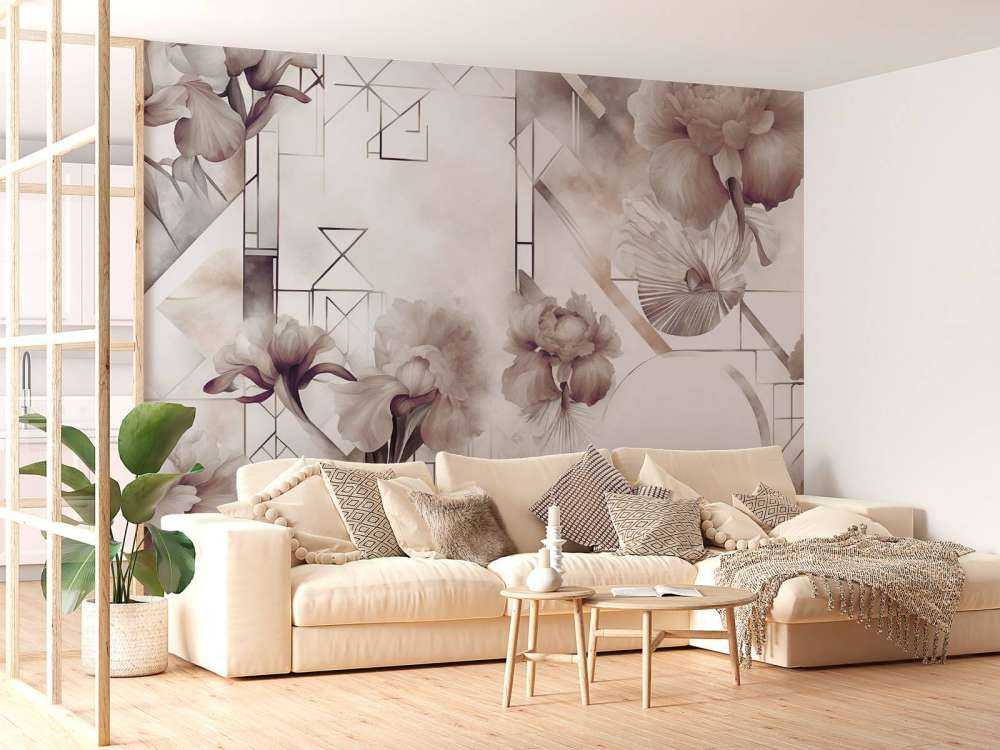 Aquarellgeometrie Braun