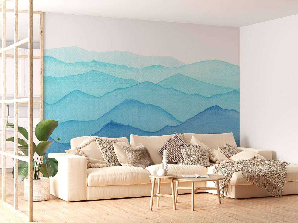 Aquarell-Berge